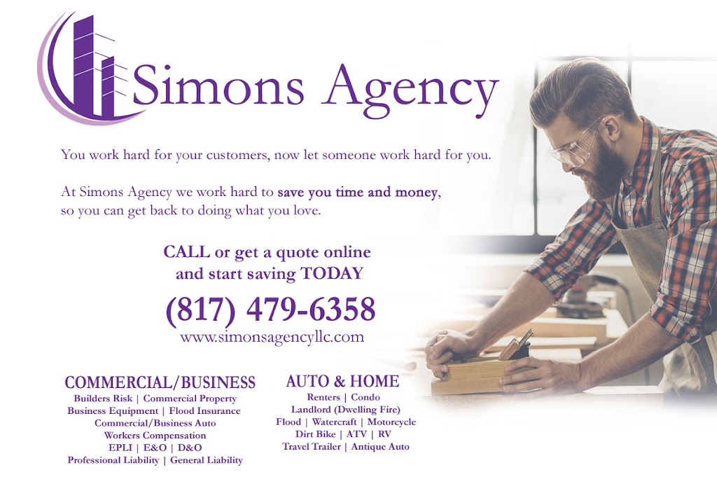 Simons Agency LLC | 112 Bedford Rd Ste 116, Bedford, TX 76022, USA | Phone: (817) 479-6358