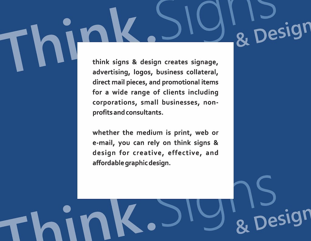 Think Signs - Design | 3651 Union Hill Rd, Alpharetta, GA 30004, USA | Phone: (770) 855-9509