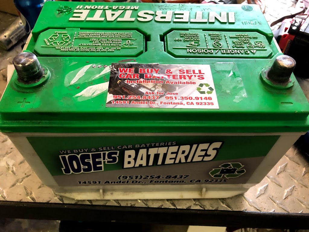 Joses batteries | 14591 Andel Dr, Fontana, CA 92335, USA | Phone: (951) 254-8437