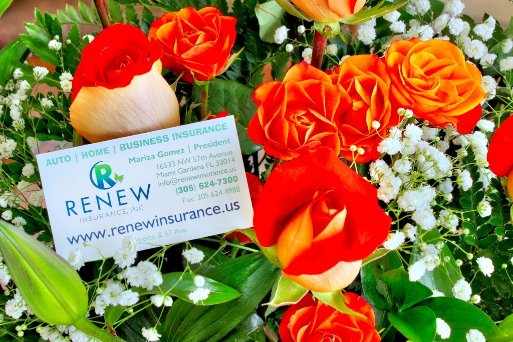 Renew Insurance Inc | 16533 NW 57th Ave, Miami Gardens, FL 33014, USA | Phone: (305) 624-7300